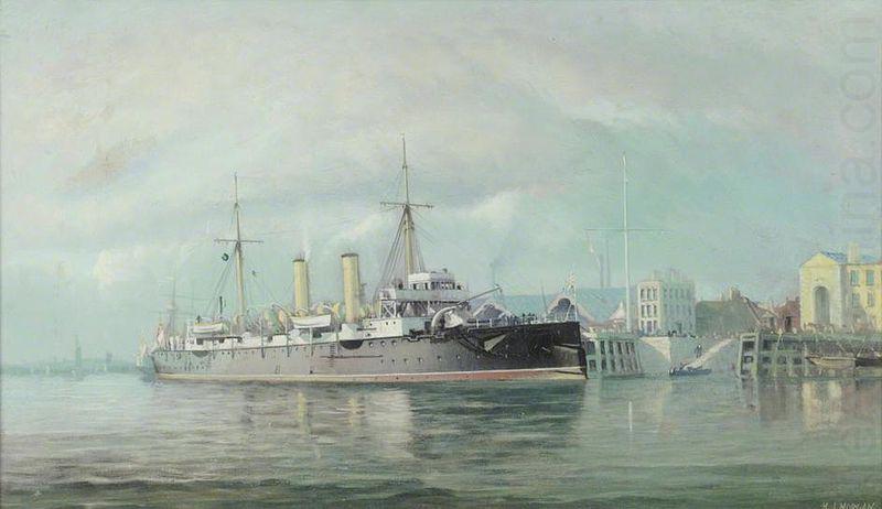 Henry J. Morgan HMS 'Fox' china oil painting image